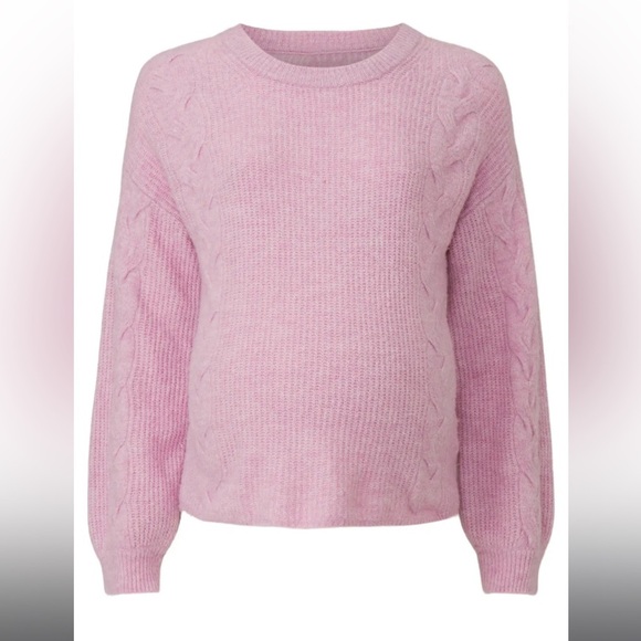 Splendid Lilac Natalia Maternity Sweater, RTR - Picture 4 of 8